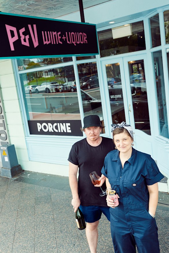 Mike Bennie and Lou Dowling, co-owners of P&V Paddington, when it opened in 2021. 