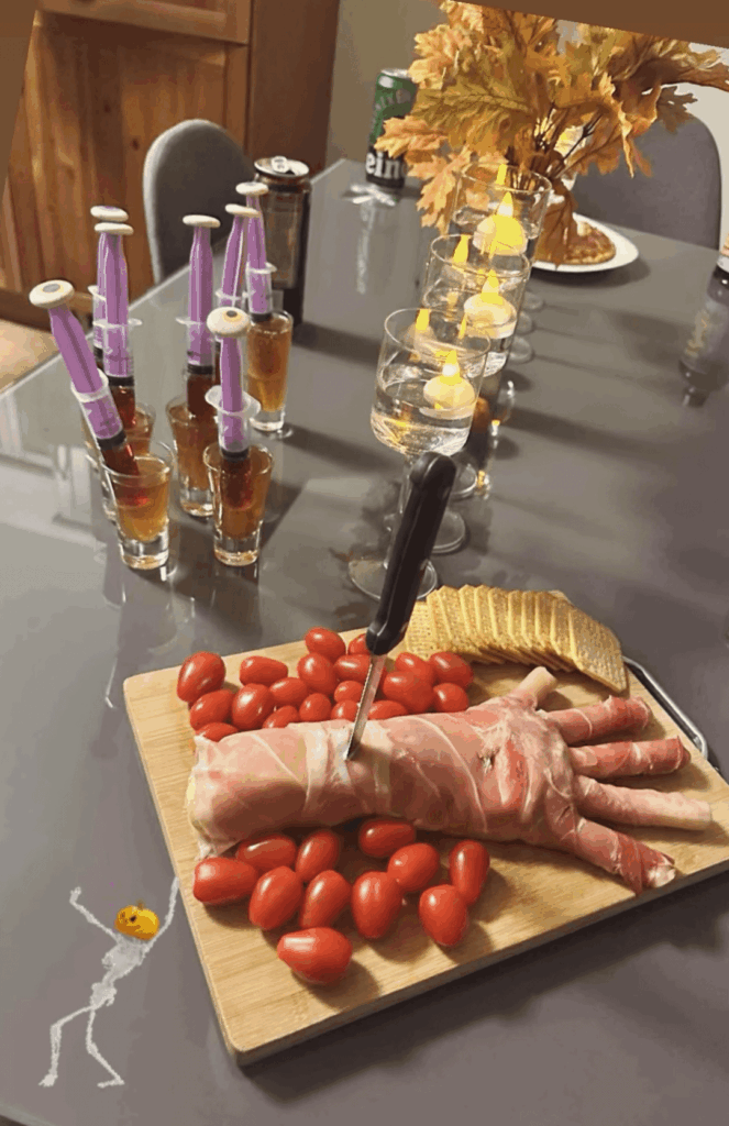 Halloween themed dinner from yesterday