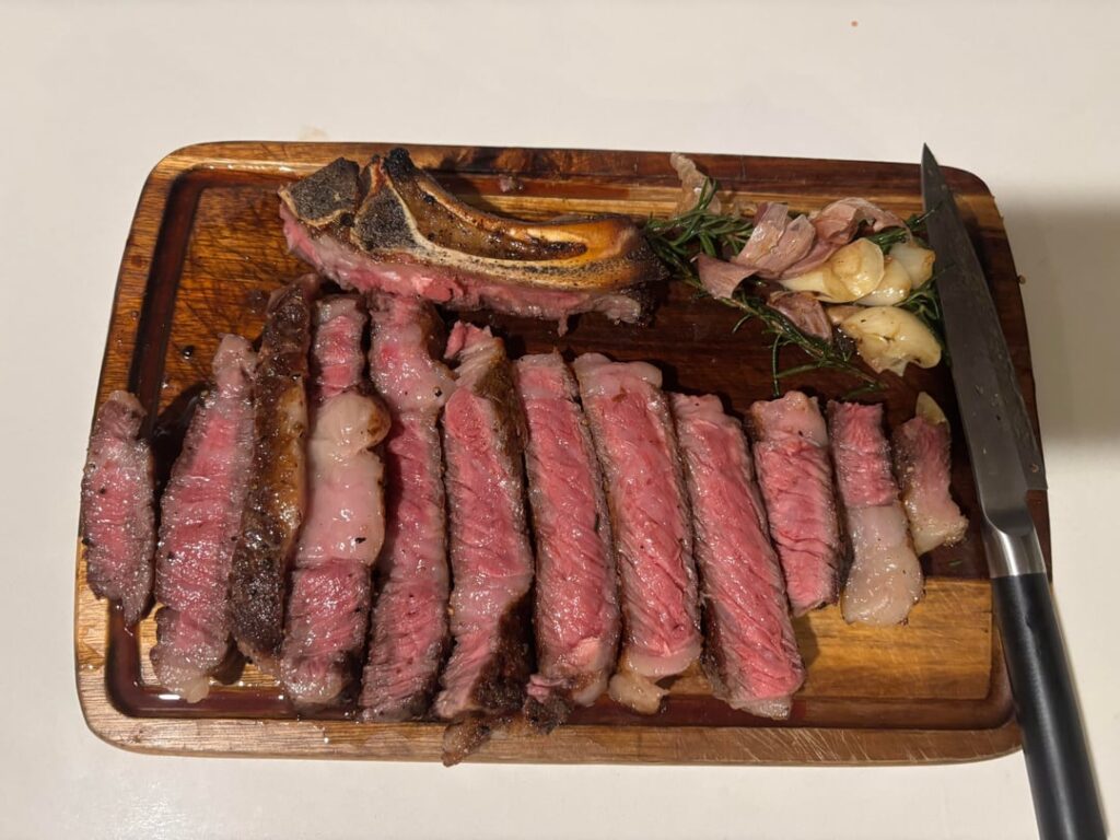 First time doing a bone in ribeye.