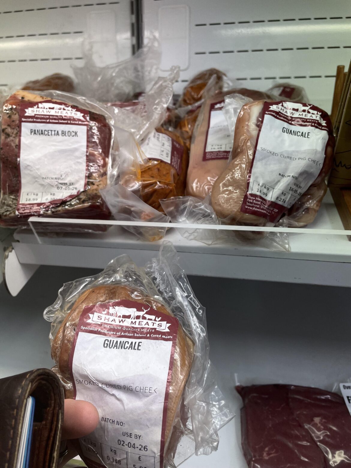 Litte farm shop had just what I have been looking for to make a real Carbona