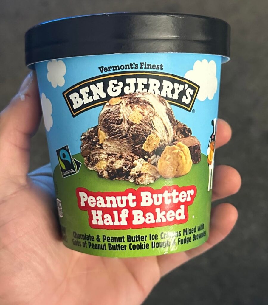 Ben & Jerrie’s - Peanut Butter Half Baked