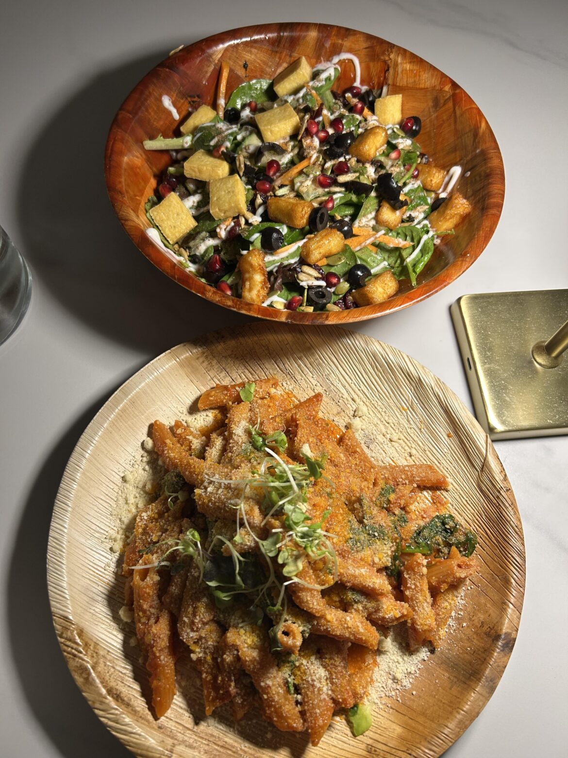 Penne Pasta and Haloumi Salad @Social Llama Cafe near Yonge/Eg
