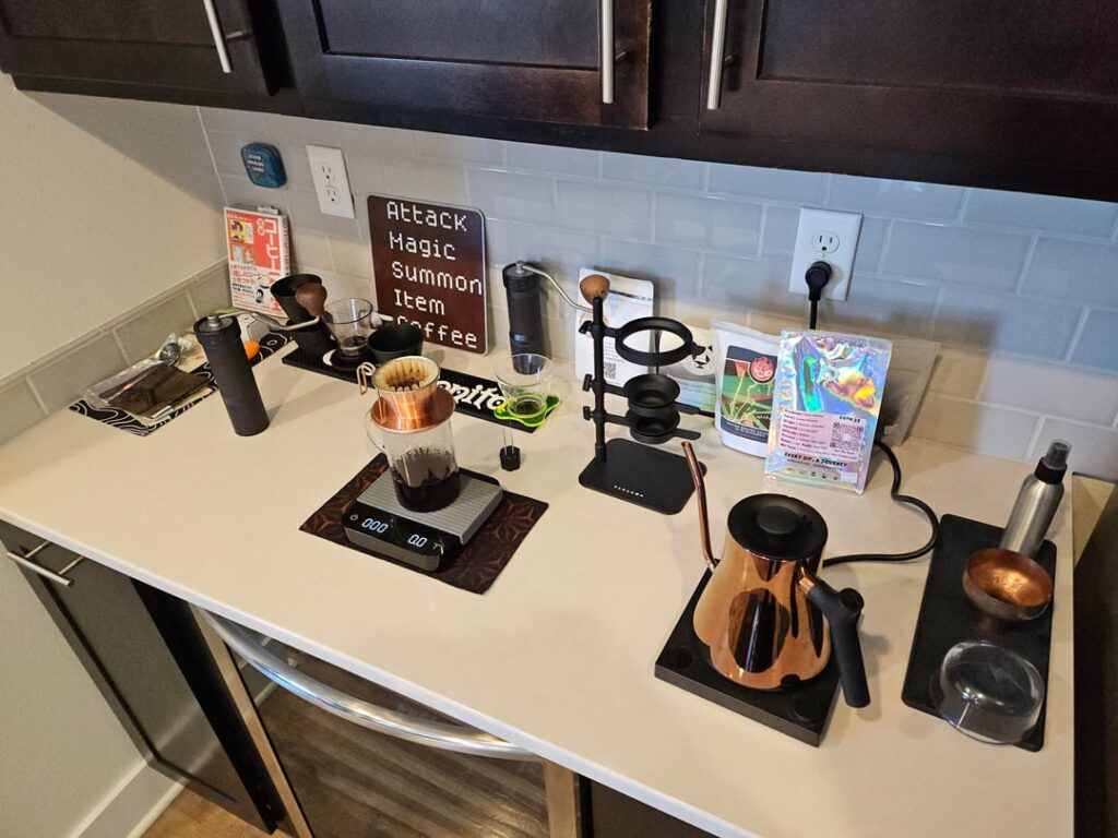 Still moving in, but it's beginning to take shape