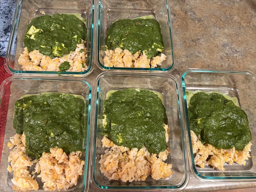 Palak Paneer for 546/serving