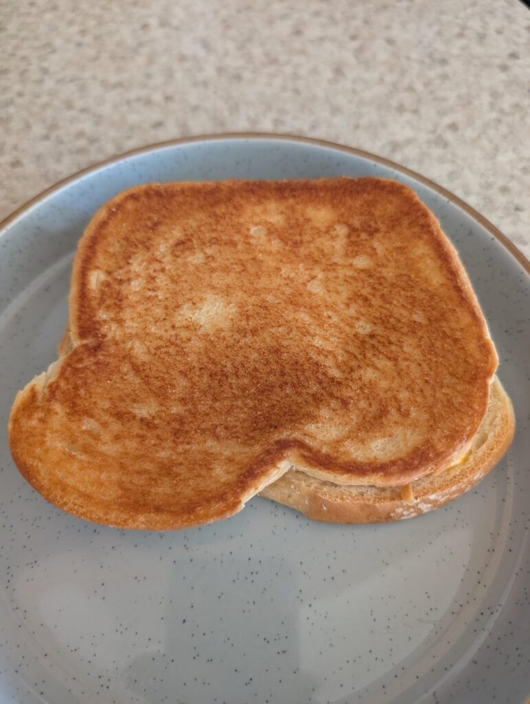 First grilled cheese in years
