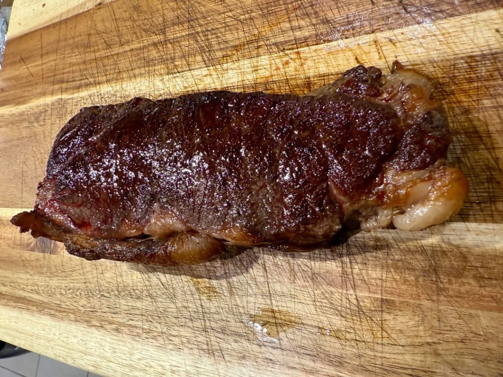 Cooked my first steak (since my last one) how’s it look?