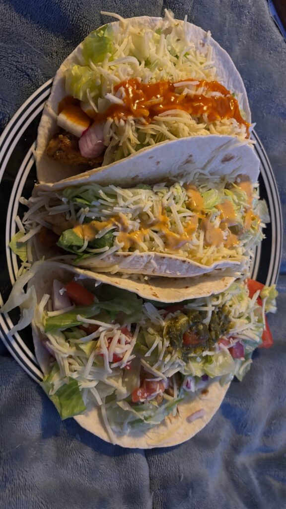 First time making chicken tacos… I think I over did it a little