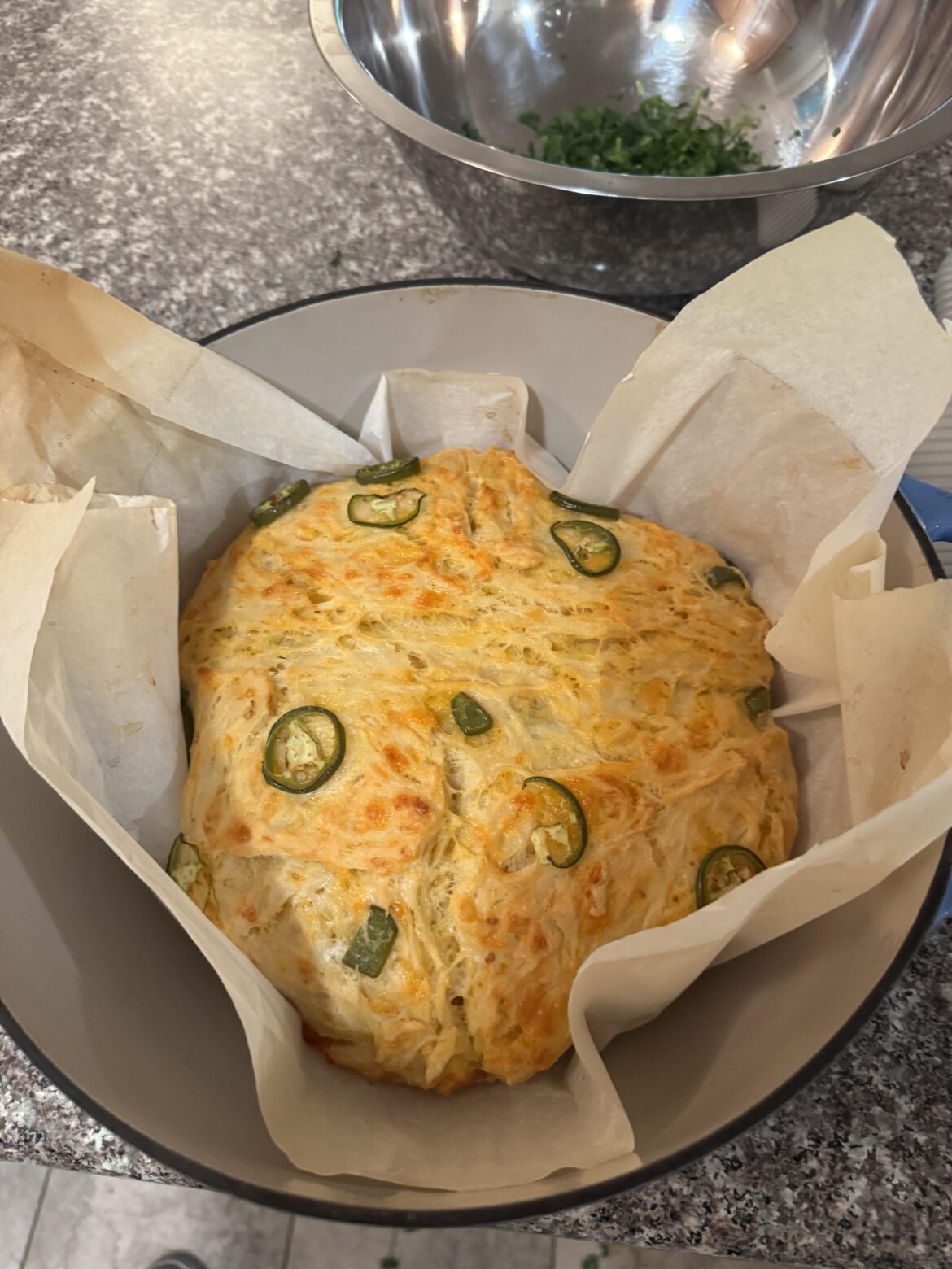 Jalapeño cheddar bread