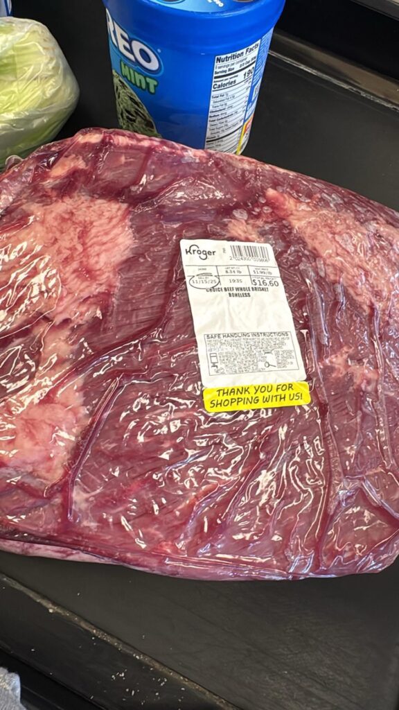 Kroger had brisket for $1.99 per pound today!