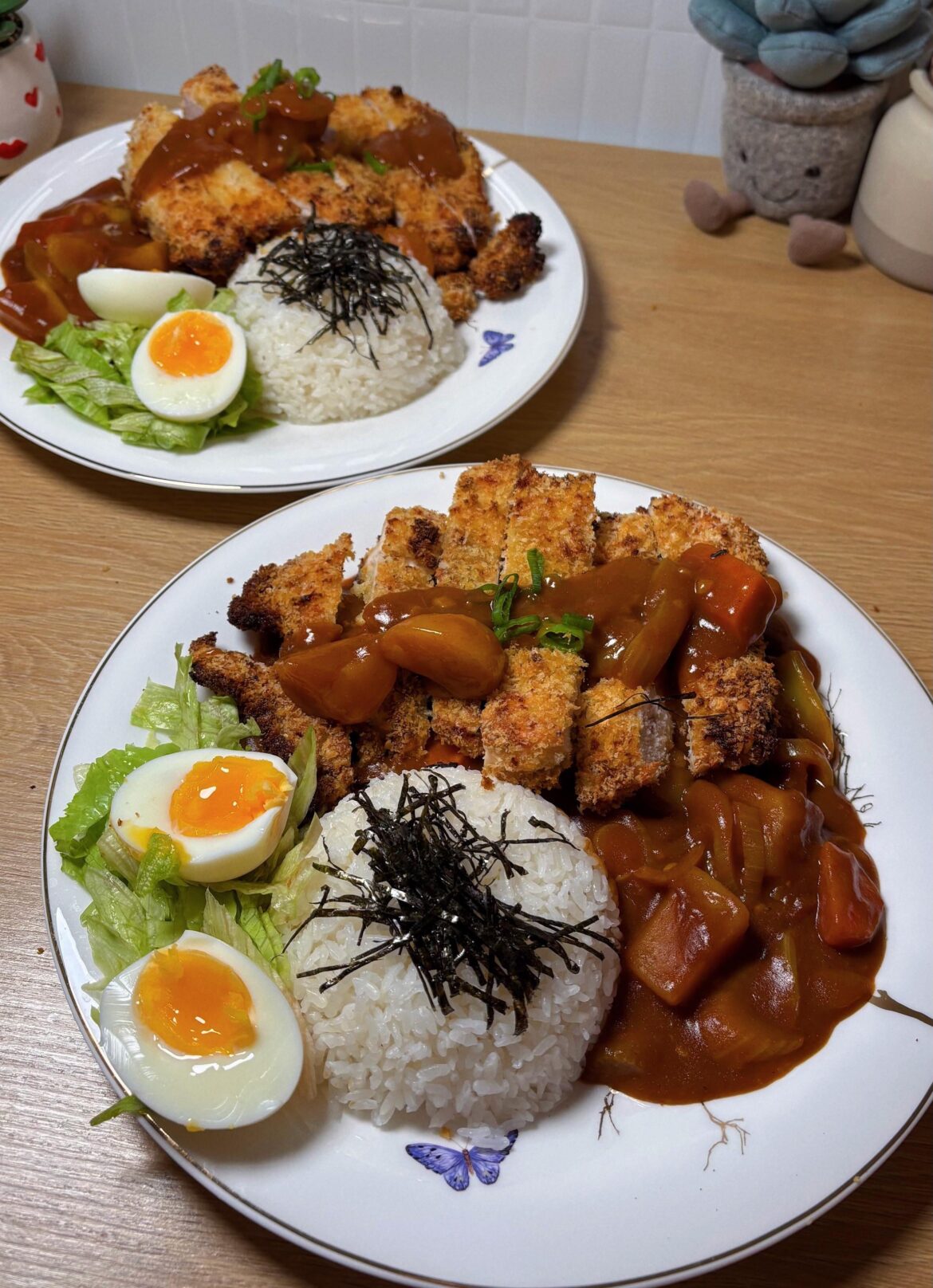 Homemade Chicken Katsu with tomato curry
