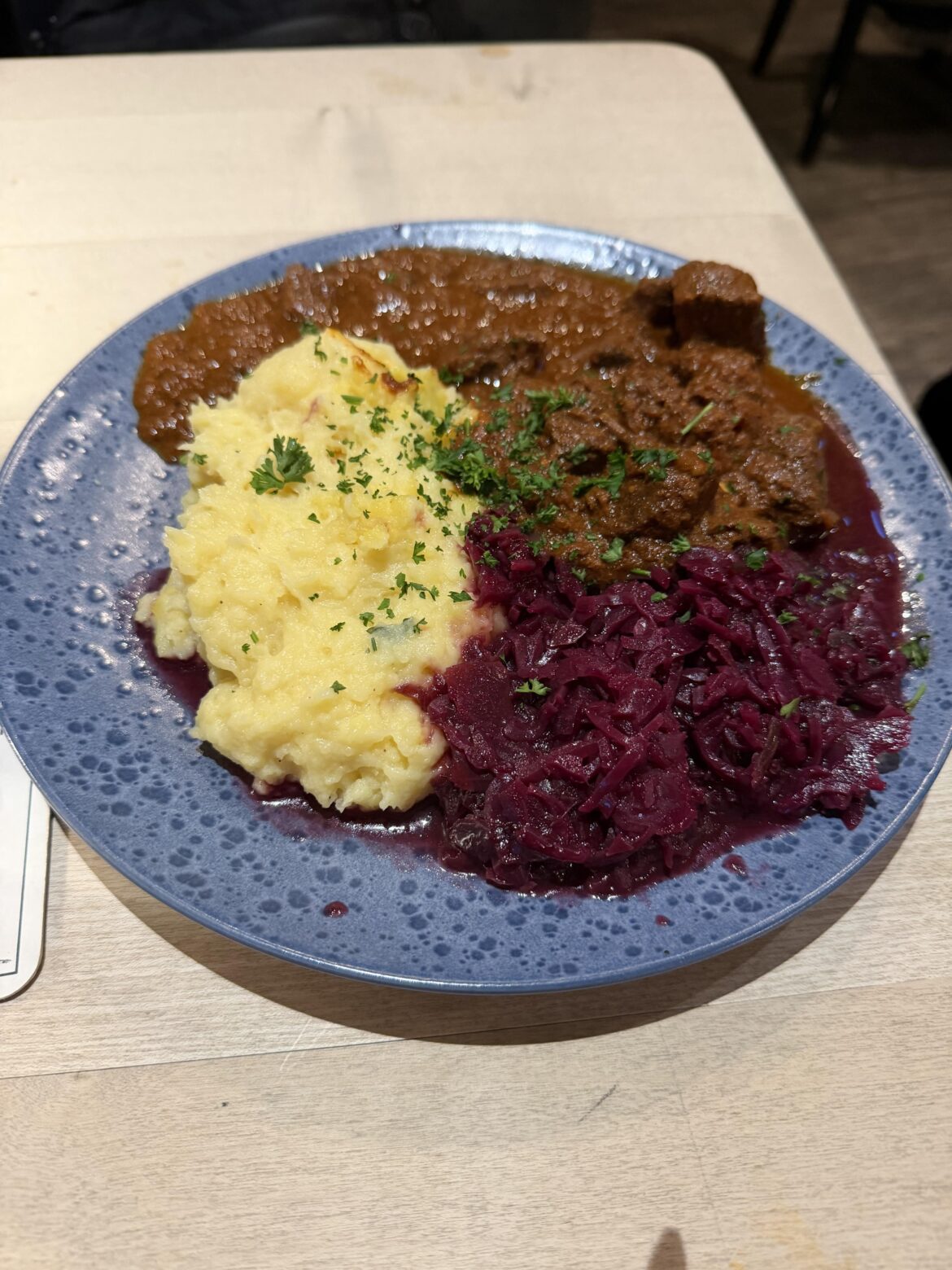 Beer Gulasch from the Eifel Mountain Region, Germany