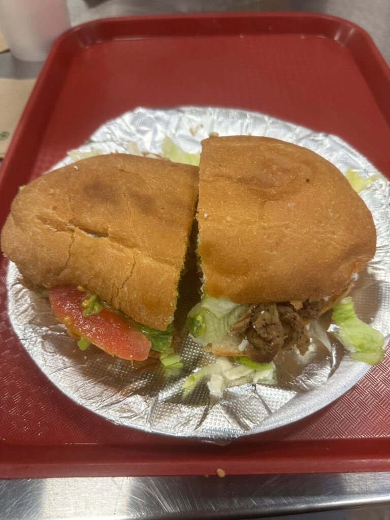 Calories in beef fajita torta?