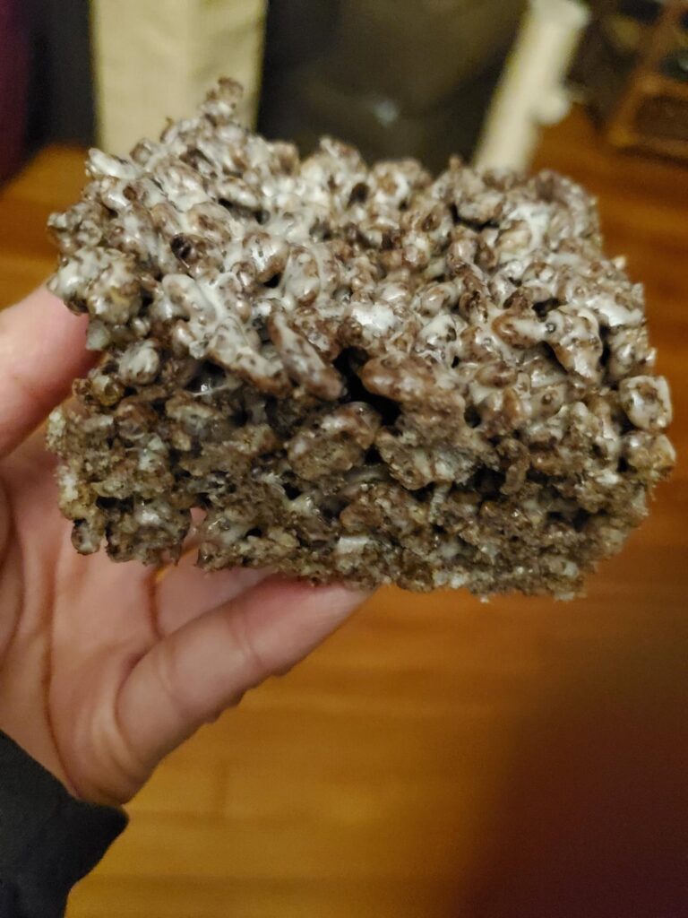 Remember when you slaved all day in the kitchen to make these rice Kristie treats.