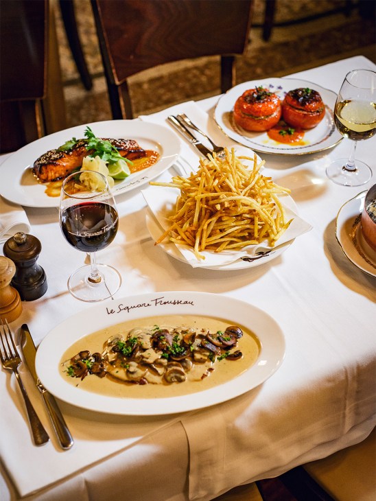 Food from the menu of Le Square Trousseau, Paris