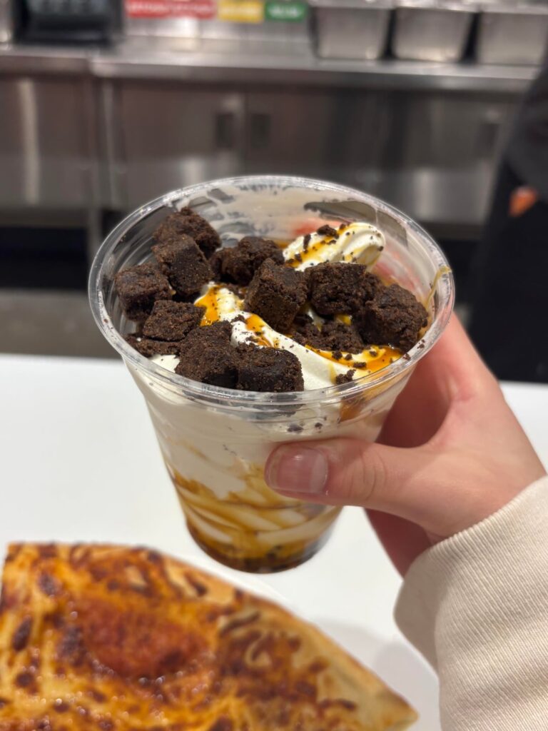 Costco brownie caramel sundae is a 10/10!!