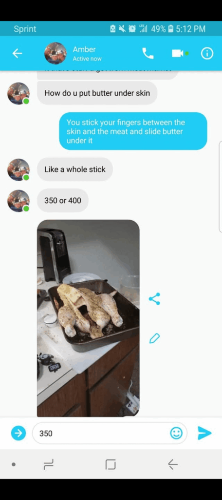 Preparing myself for Thanksgiving this year.