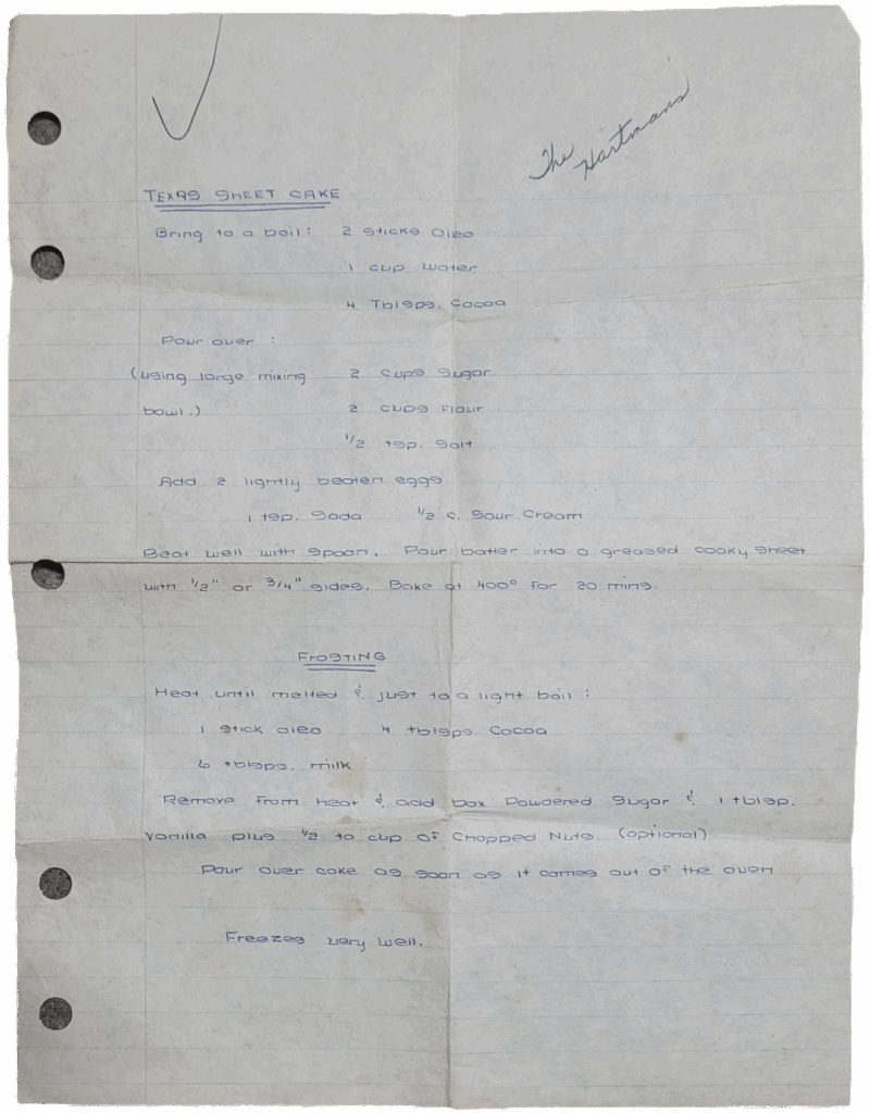 My wife found recipes in her Grandma's collection that had awesome handwriting!