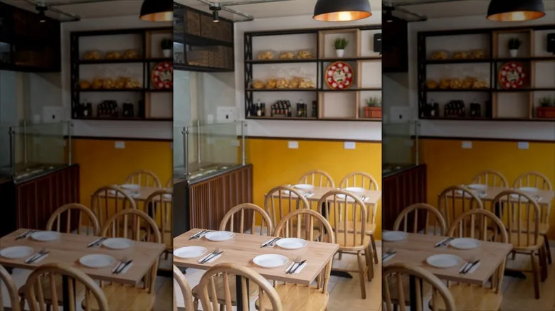 Interior of Italian restaurant