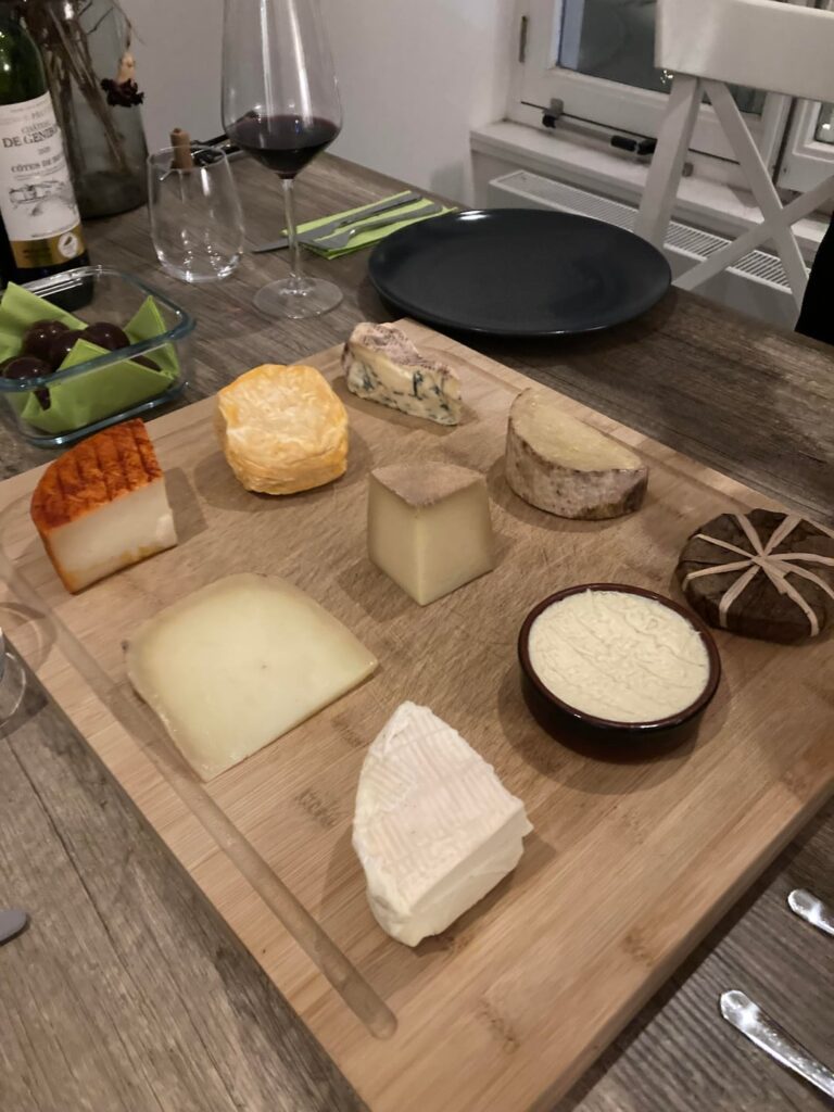 Cheese Lineup for the night