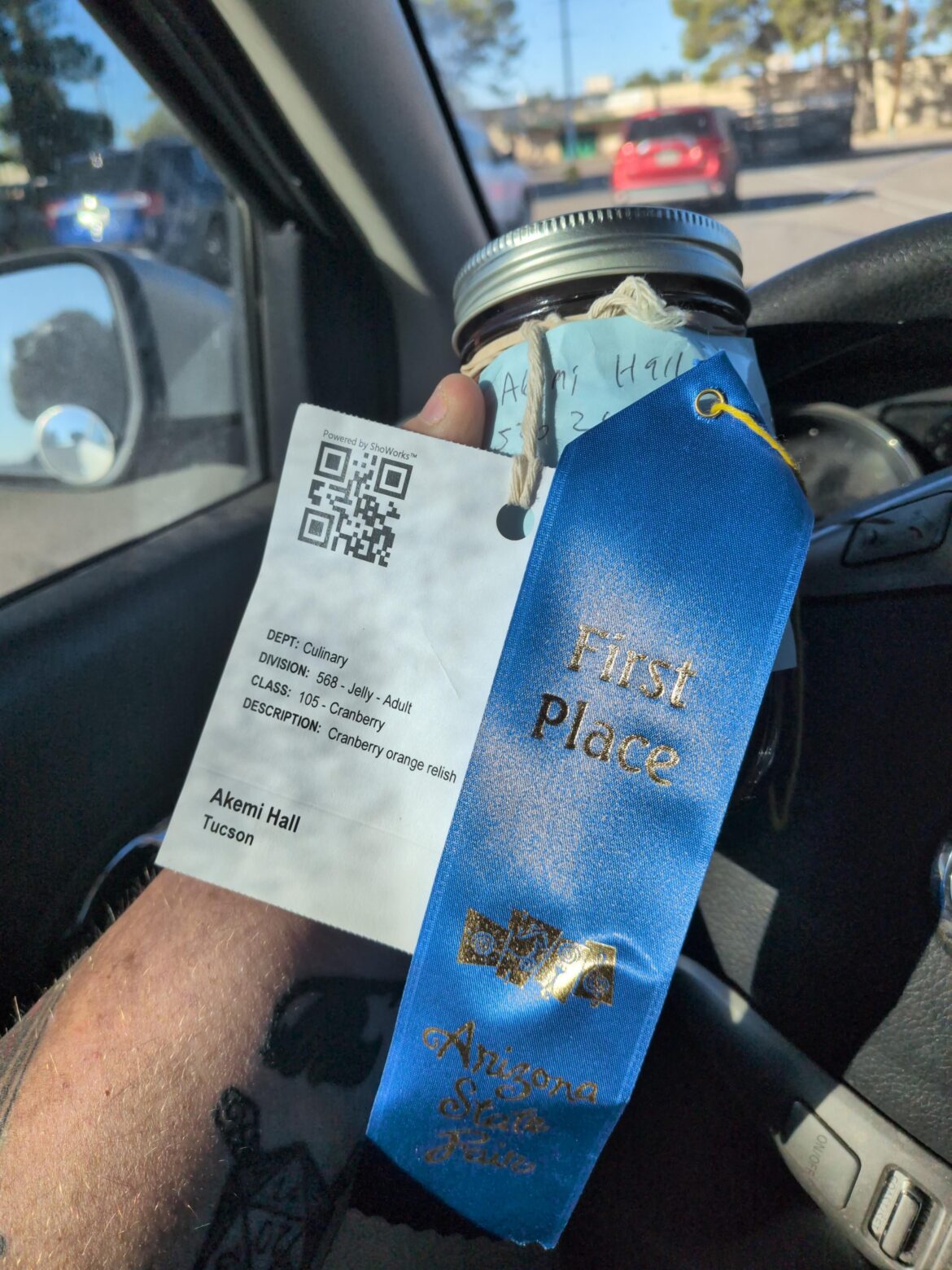 First place az state fair cranberry orange relish with triple sec. First place az state fair cranberry orange relish with triple sec.