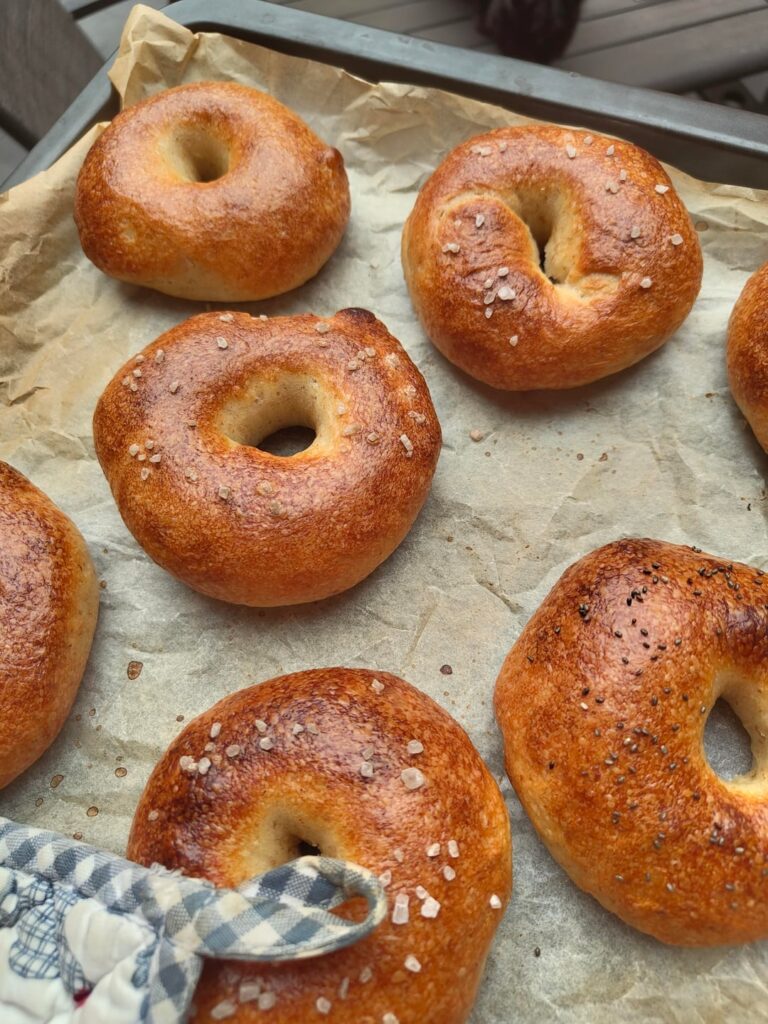 My first try with bagels My first try with bagels