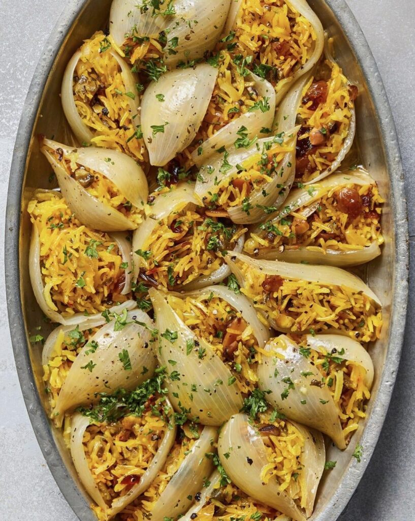 Does anyone have a favorite spice blend for the rice filling in these beautiful onions?