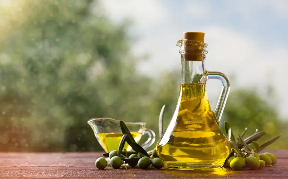 olive oil and olives