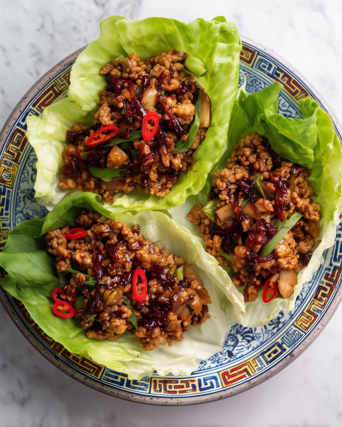 Sticky Hoisin Lettuce Wraps