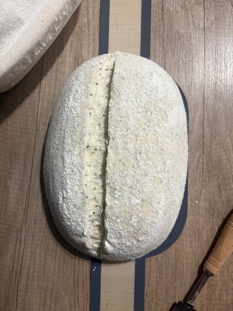 Sourdough bread with chia seeds