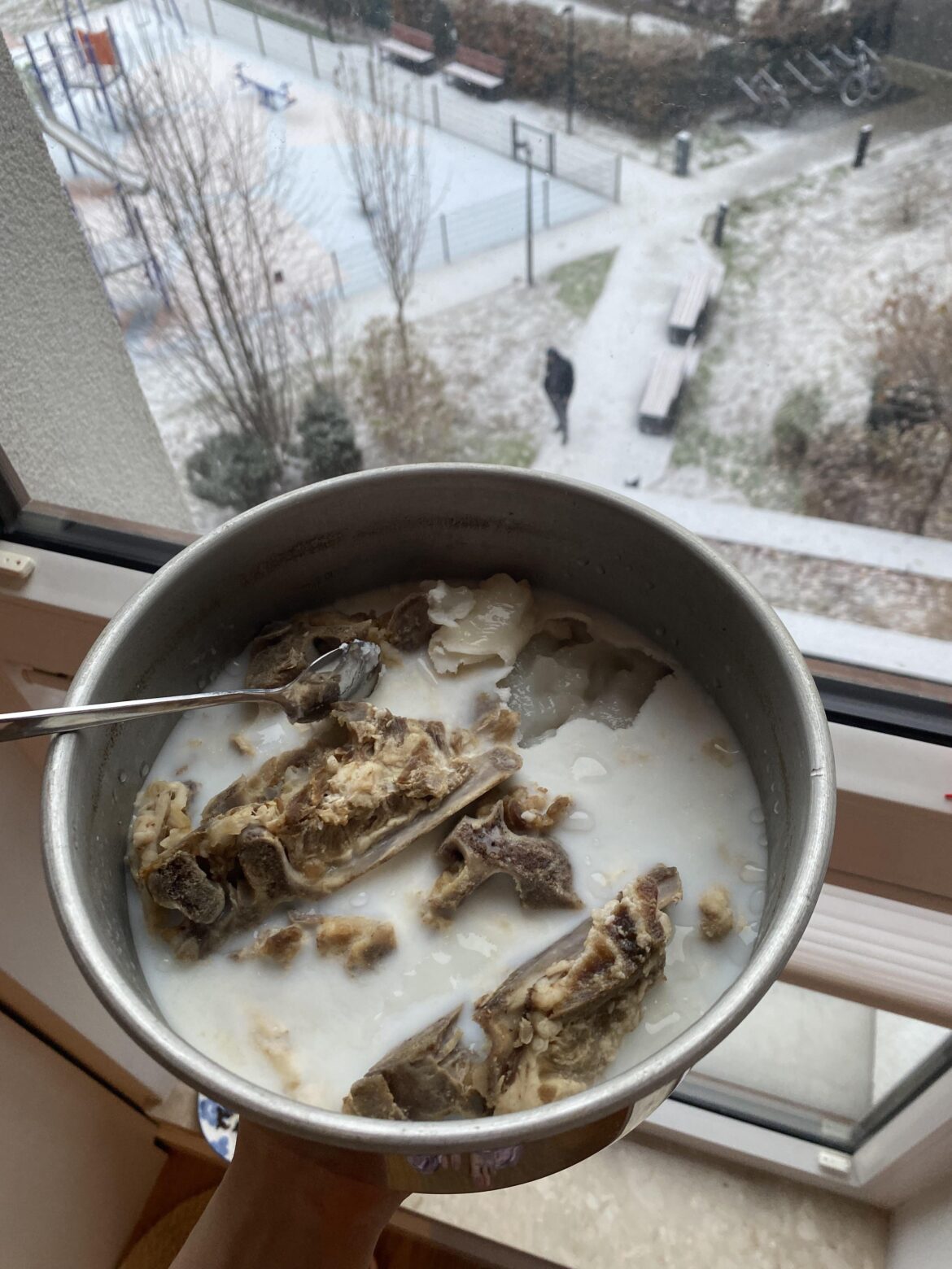 First time making tonkotsu broth!