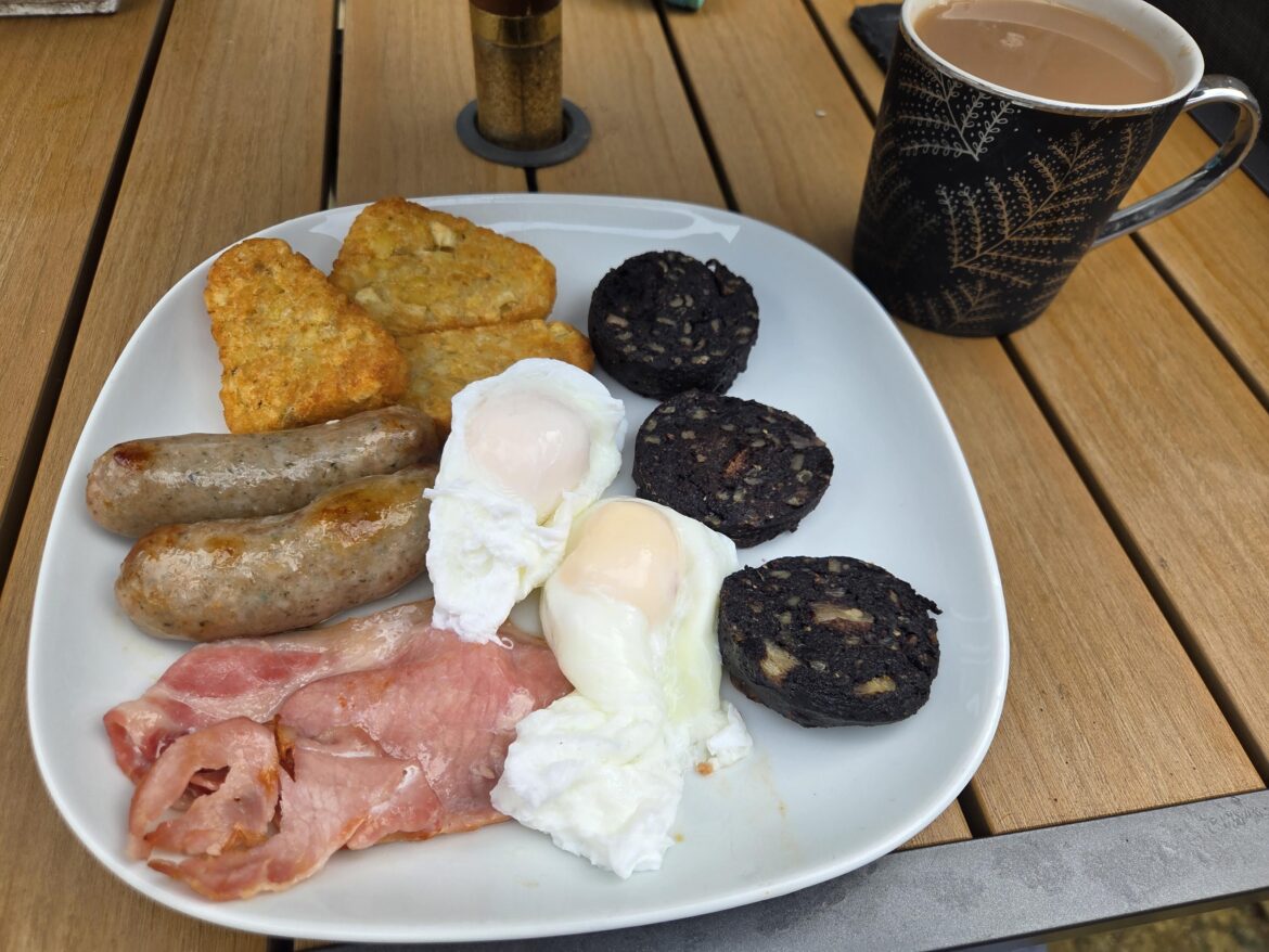 This mornings effort. The black pudding was home made.