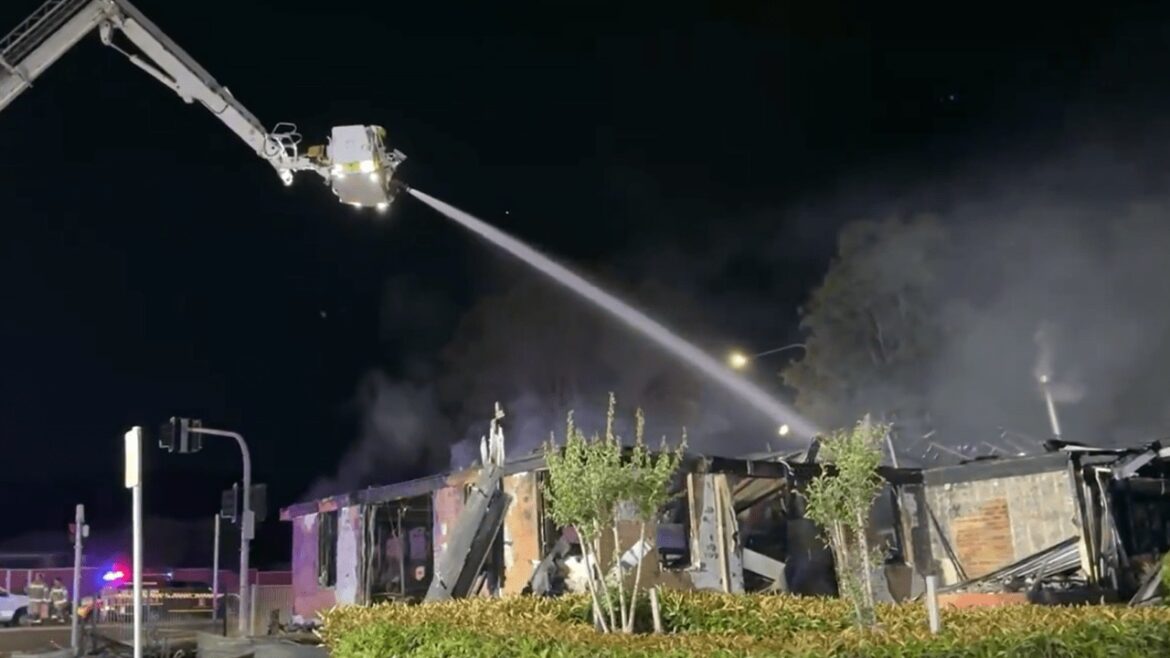 Italian restaurant gutted after 60 firefighters rush to blaze at Wetherill Park in Sydney’s west