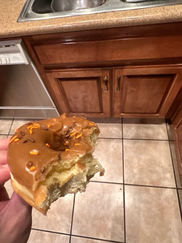 This fun holiday donut.