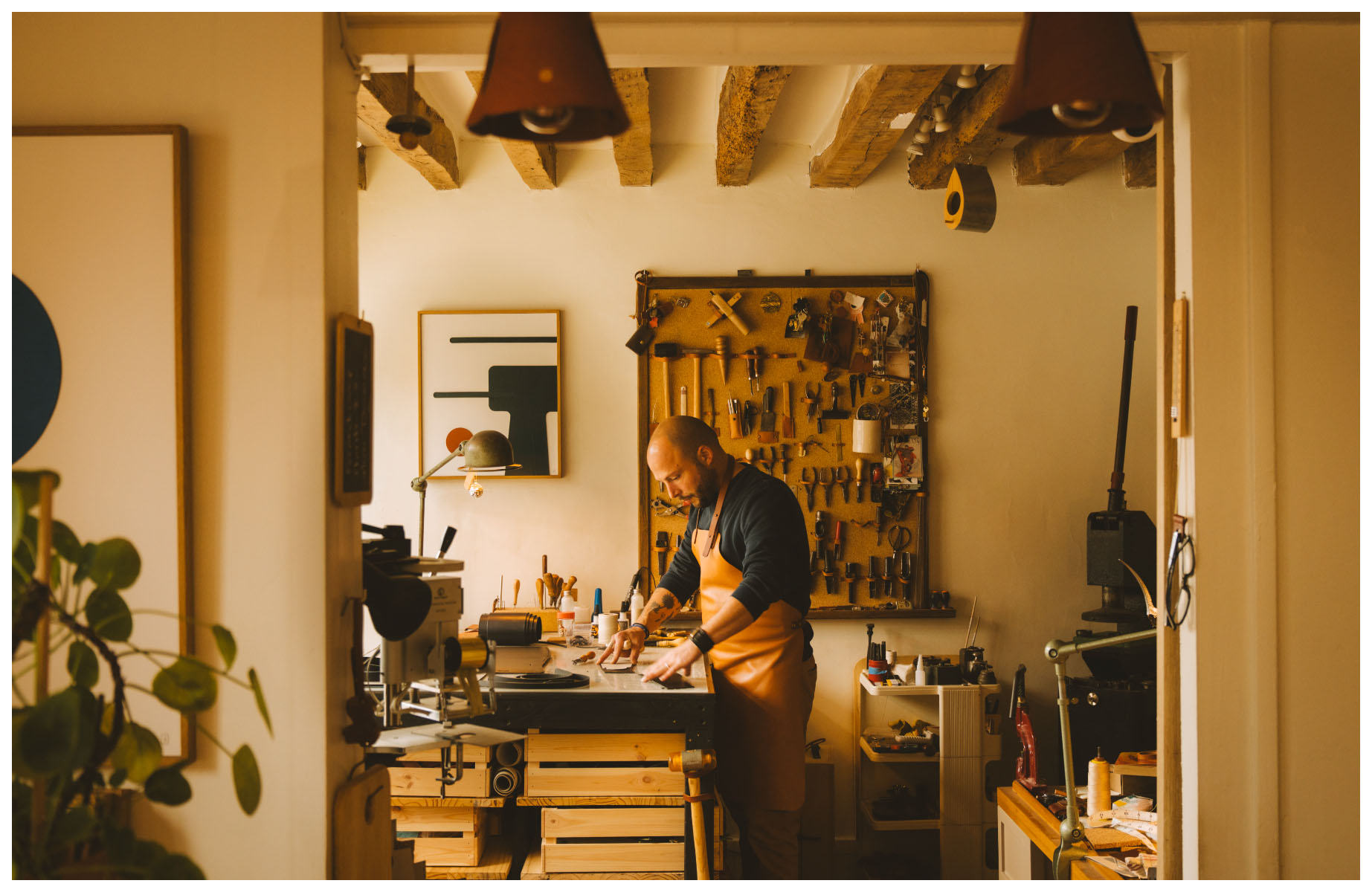 In Damien Béal's workshop, tucked in the town of Versailles. © Joann Pai/The MICHELIN Guide
