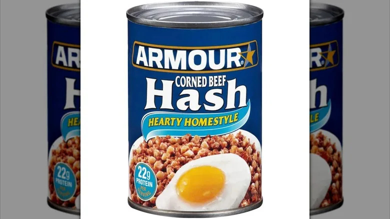 Can of Armour Star Corned Beef Hash