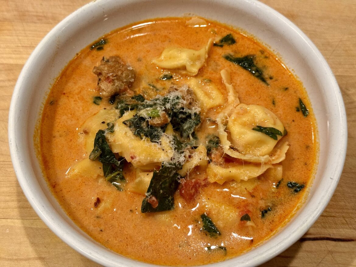 Creamy Tortellini Soup