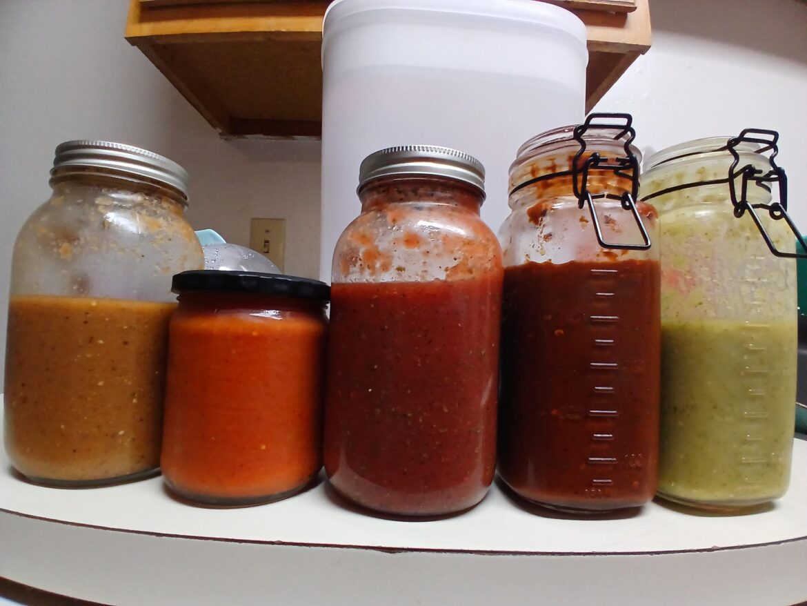 All of my salsa experiments from the past few weeks All of my salsa experiments from the past few weeks