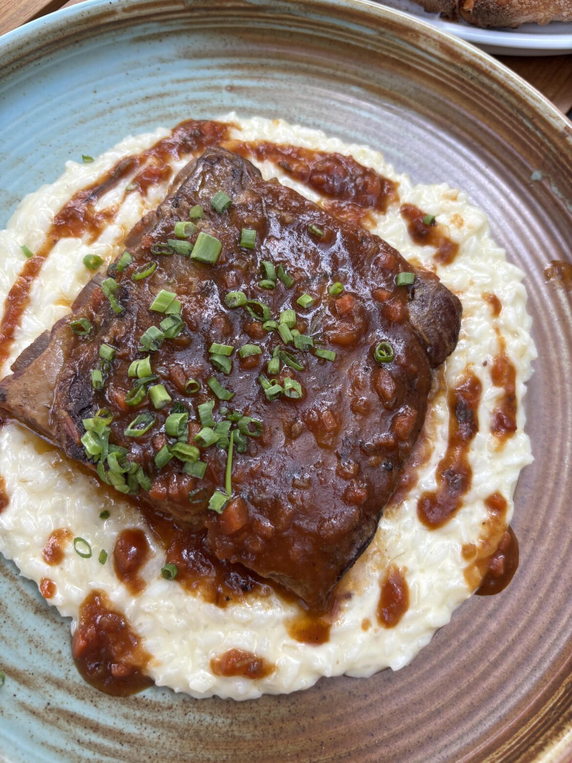 8-Hour Braised Pork Ribs with Taleggio Risotto