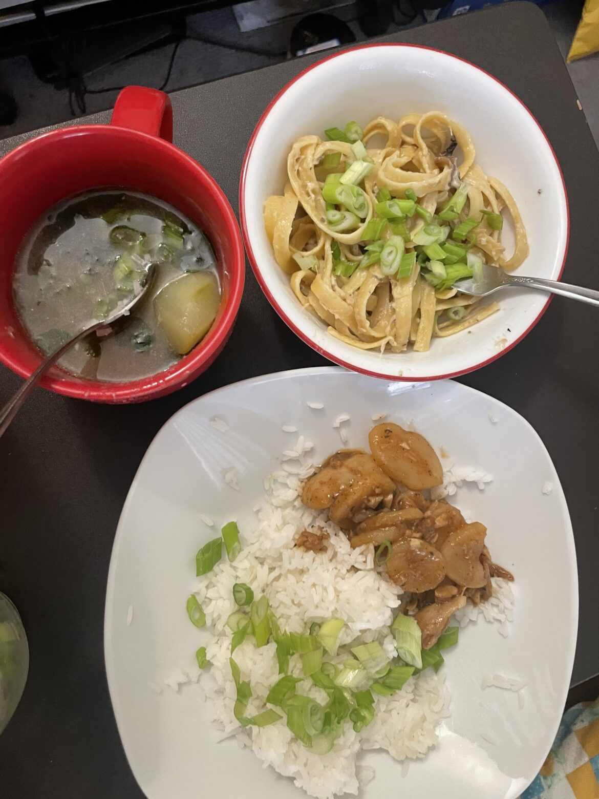 I put green onions on every dish I ate at home