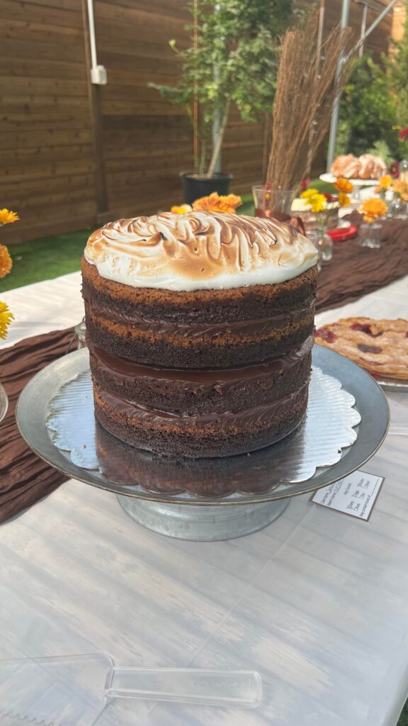S’mores cake for a cake picnic!