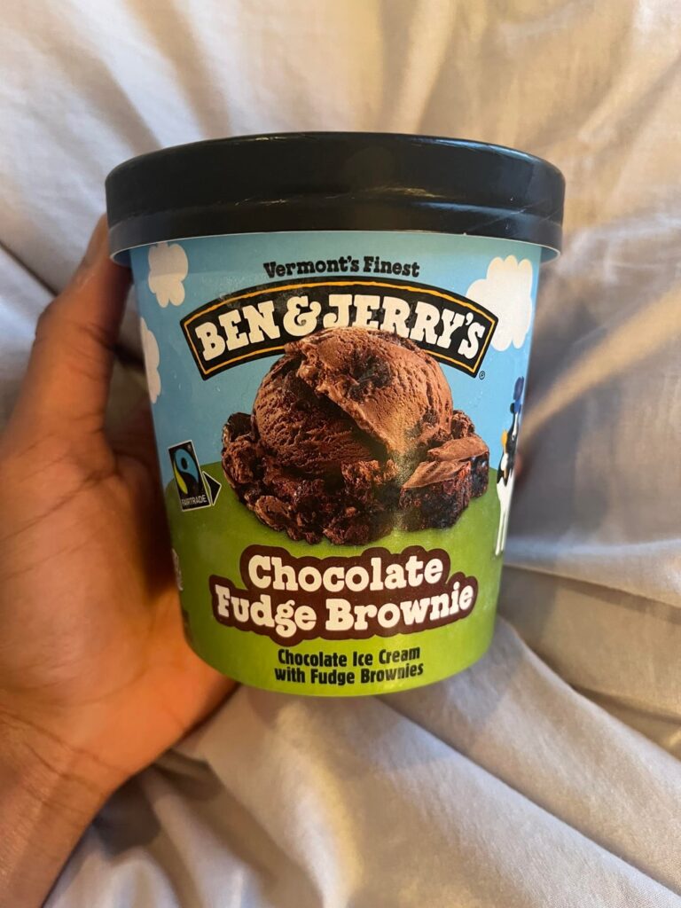 Ben and Jerry’s chocolate fudge brownie is so yummy
