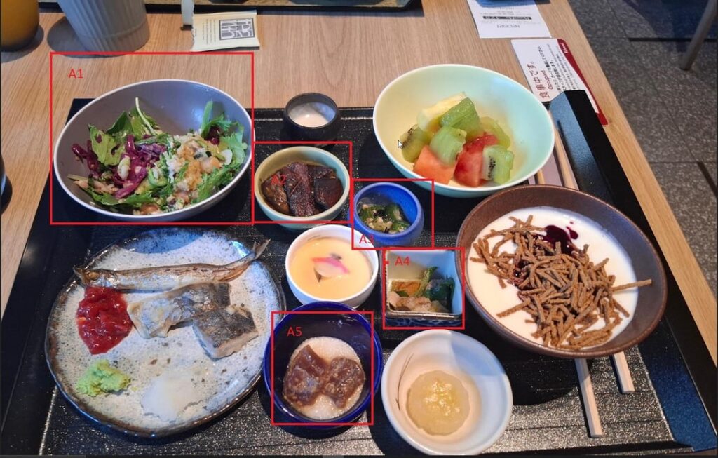 What kind of food is pictured (Japanese food)?