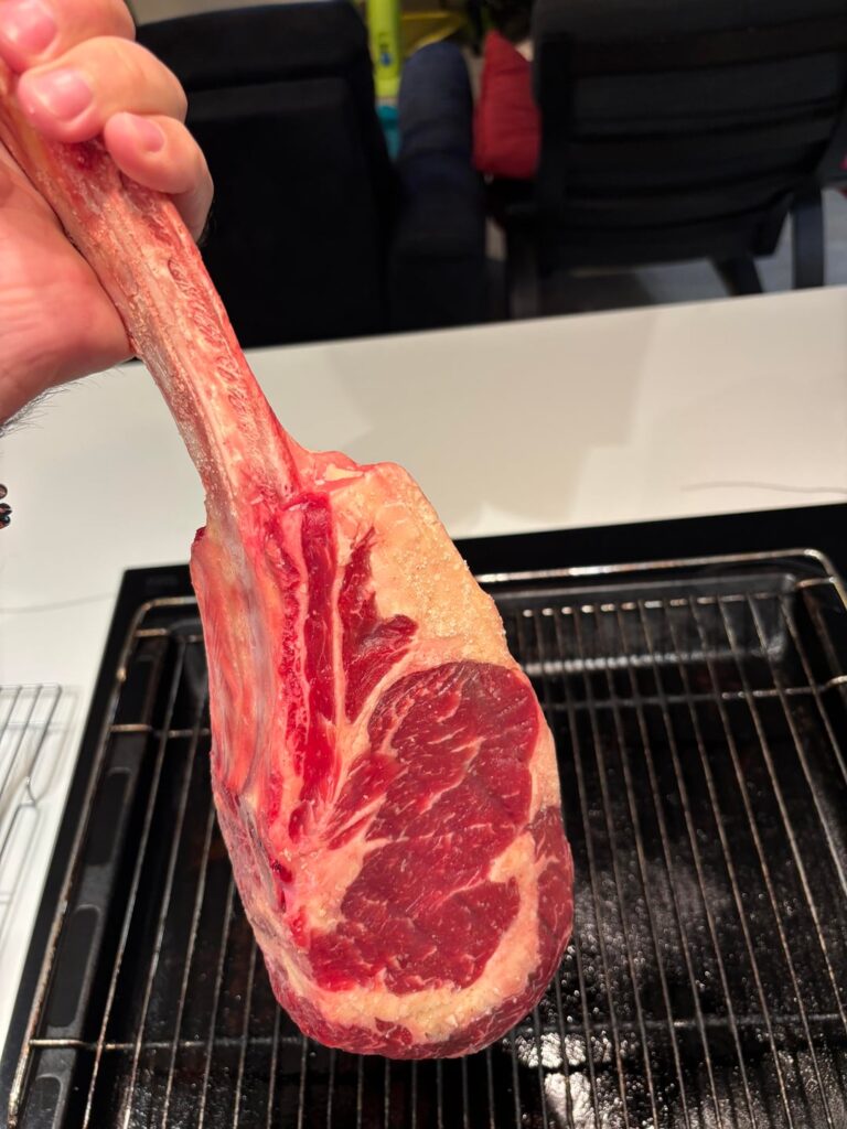 So after 24h dry brine we got this