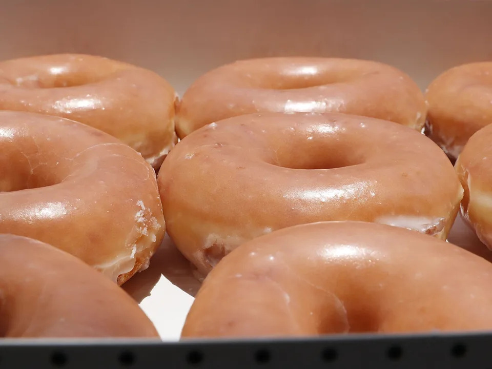 Glazed Krispy Kreme donuts