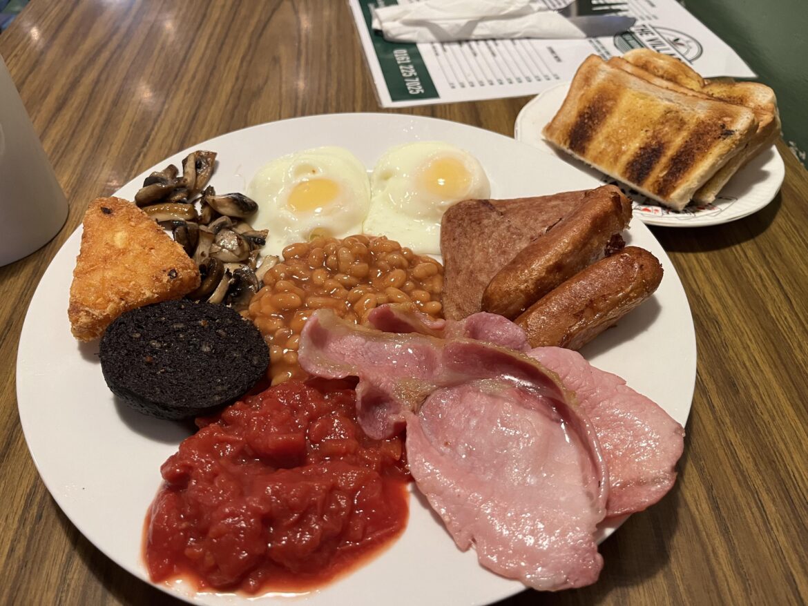 £10 Village Tea Room, mega breakfast