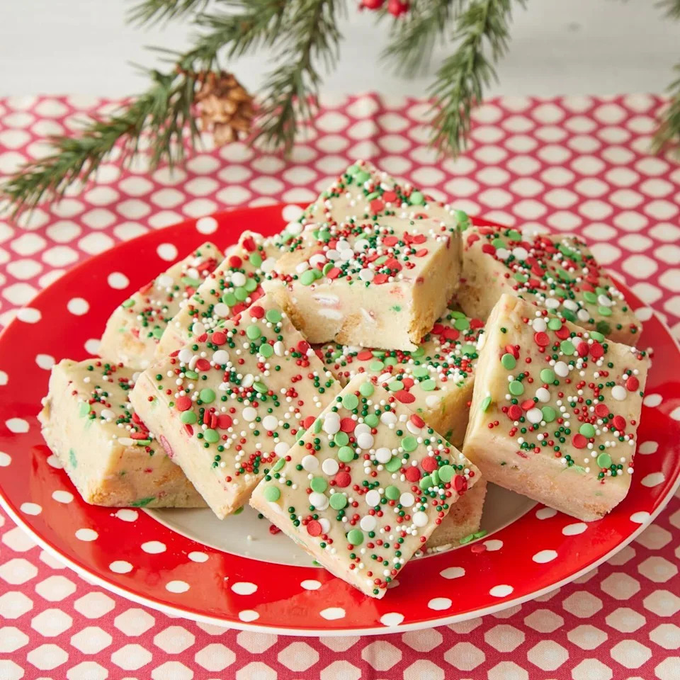 christmas potluck sugar cookie fudge