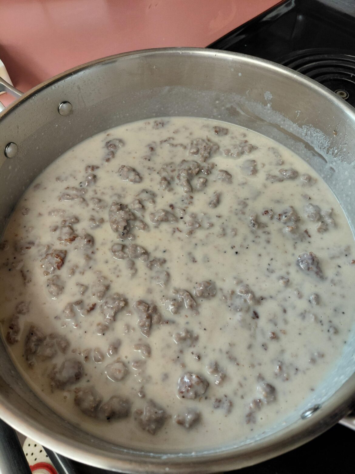 [Homemade] Beginner cook here & I made sausage gravy today