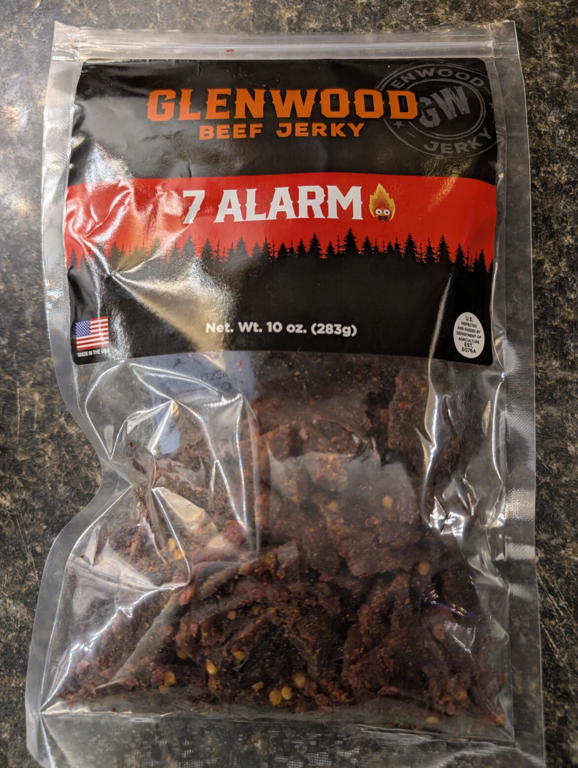 In a world of underwhelming spicy jerky Glenwood 7 Alarm whelms.