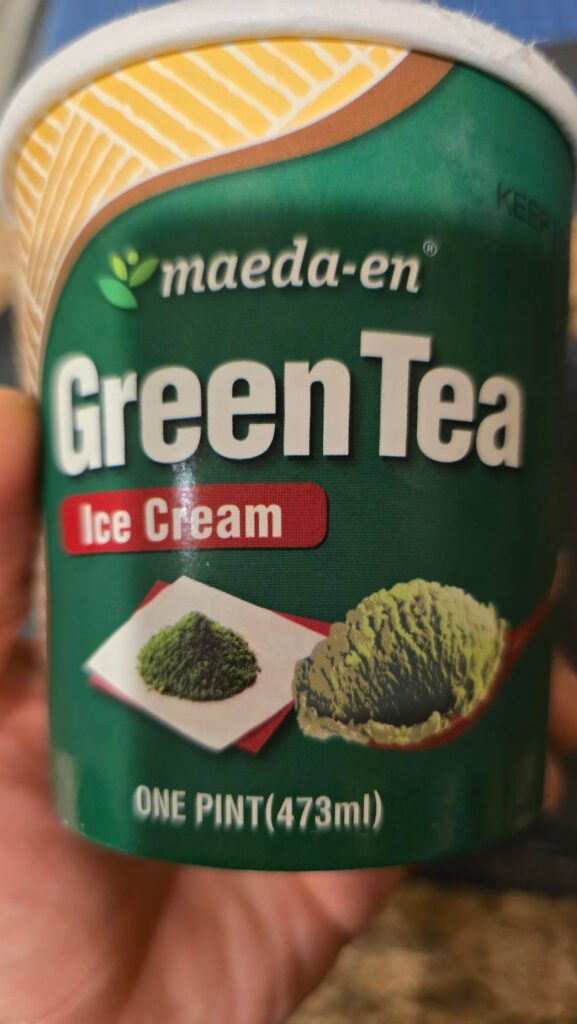 Maeda-en ? Green Tea and Red Bean ice cream.