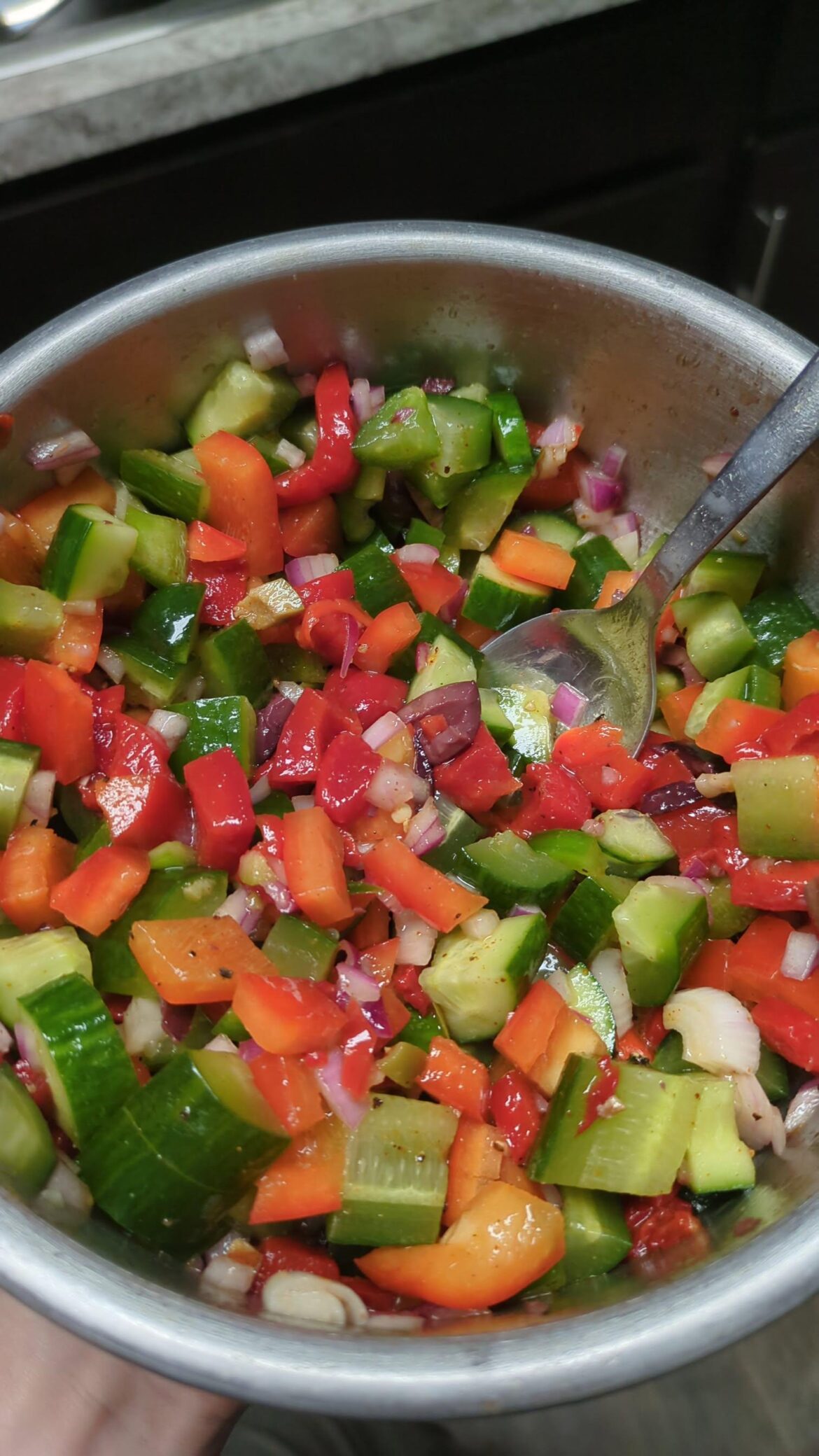I love farmer's market veggie season. I'm less precise about calorie counting than most here but I know this is a lot of delicious food for not many!